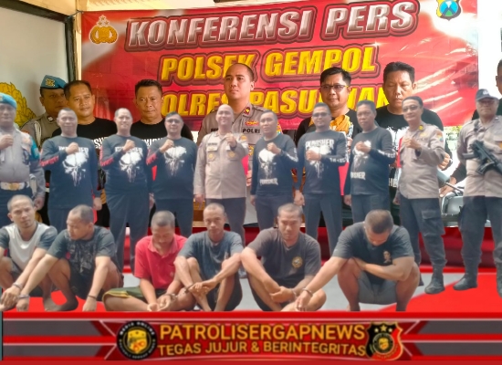 Polsek Gempol Tangkap Lima Pelaku Curanmor dan Curemas Yang Beroperasi di Wilayah Gempol