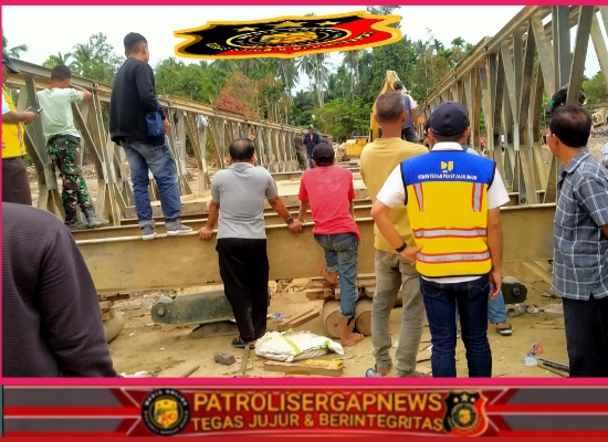 Jembatan Bailey Teupin Reudeup Bireuen Siap Dilintasi Minggu Ini, Akses Lintas Timur Dipastikan Normal
