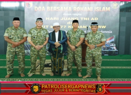Doa Bersama Peringati Hari Juang TNI AD dan HUT Ke-77 Kodam V/Brawijaya