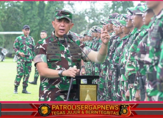 Pangdam V/Brw Periksa Kesiapan Satgas Gulbencal Yonzipur 5/ABW untuk Aceh Tengah