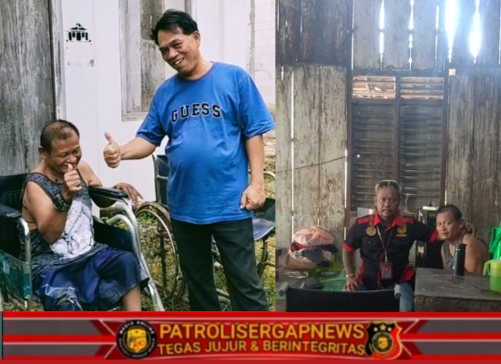 Lurah Kalimati Serahkan Bantuan Kursi Roda kepada Warga Disabilitas Sejak Lahir