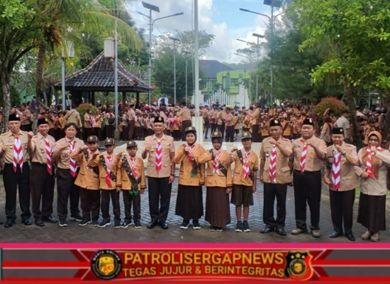Sinergi TNI-Polri Menguatkan Pembinaan Pramuka Garuda Siaga di Trenggalek