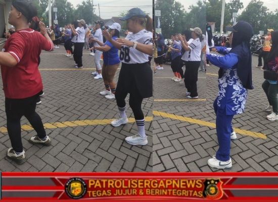 Indomaret Kalinting Sari Tarik Gelar Senam Aerobik Pagi, Warga Antusias Ikuti Kegiatan