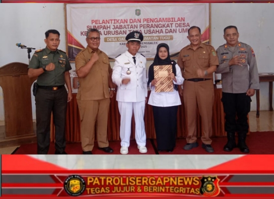 Sinergi TNI–Polri Dukung Pelayanan Publik Desa Gading Trenggalek