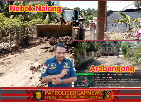 Pulihkan Akses Jalan, Alat Berat Diterjunkan ke Gampong Ara Bungong dan Neubok Naleung