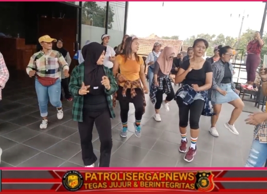 JOY GYM Desa Kalimati Gelar Senam Aerobik Meriah Jelang Penutupan Tahun 2025