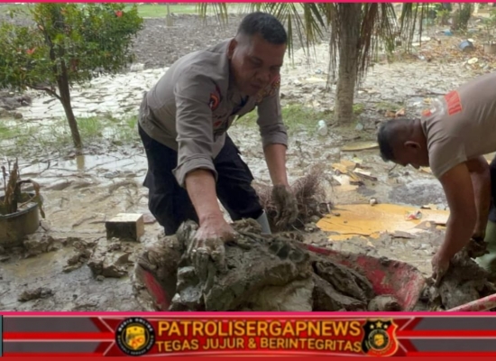 Ops Aman Nusa II Brimob Aceh, Tuntaskan Pembersihan Fasilitas Pendidikan SMK Negeri 1 di Aceh Utara