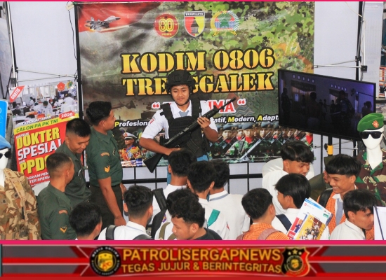 Kodim 0806/Trenggalek Dukung Pendidikan Nasional lewat Stand Edukasi di Education Fair 2026