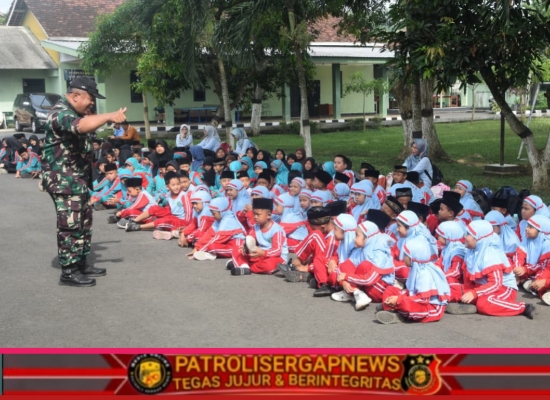 Belajar di Markas TNI, Siswa MI Thoriqul Huda Kenal Dunia Militer Sejak Dini