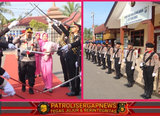 ​Kapolres Tanjab Barat Resmi Berganti, Tradisi Khidmat Warnai Sertijab di Mapolres