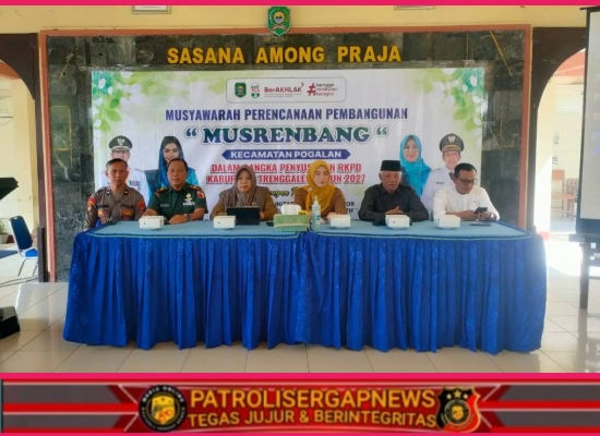 TNI–Polri dan Pemkab Trenggalek Perkuat Sinergi di Musrenbangcam Pogalan 2026
