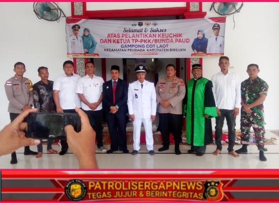 Camat Peudada Lantik Baihaki Sebagai Keuchik Gampong Cot Laot Periode 2026-2032