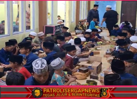 Sambut Ramadhan, Pemdes Langkan Beri Santunan ke Anak Yatim dan Piatu