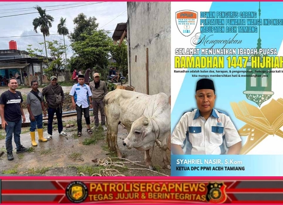 PPWI Aceh Tamiang Rayakan Tradisi Meugang dengan Berbagi untuk Insan Pers