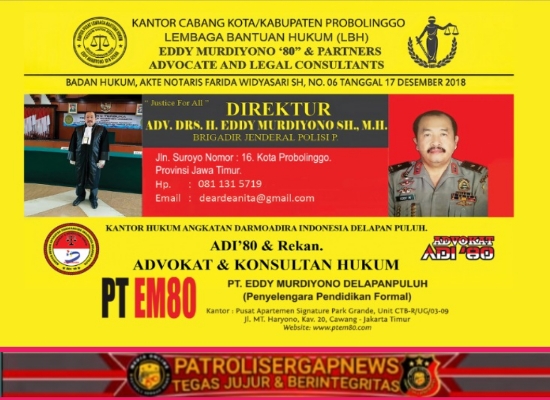 Kantor Cabang LBH EM 80 dan ADI’80 & Rekan Resmi Hadir di Kota Probolinggo