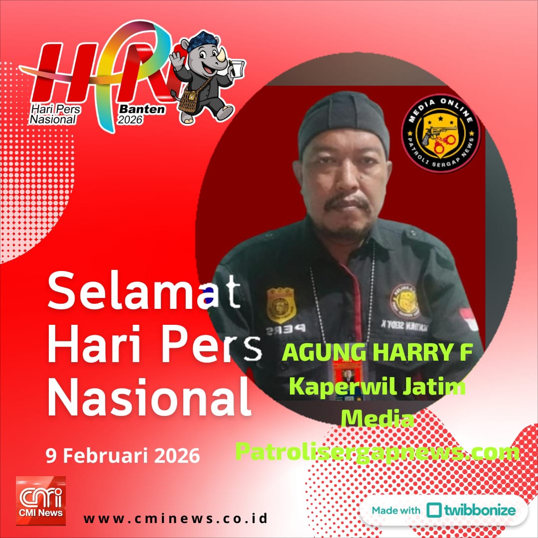 Peringati Hari Pers Nasional 2026, Kaperwil Patrolisergapnews.com Tegaskan Komitmen Pers Profesional dan Berintegritas