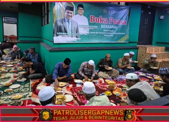 HRD Buka Puasa Bersama dan Santuni Anak Yatim di Simpang Mamplm