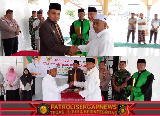 Camat Peudada Lantik Imum Gampong Keude Alue Rheung