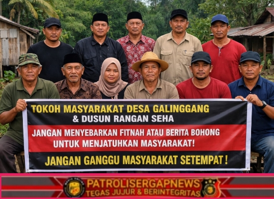 Tokoh Masyarakat Dusun Rangan Seha dan Desa Galinggang Bantah Tuduhan Akun Facebook Radar Sampit