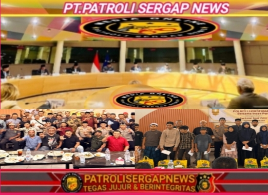 Polres Lhokseumawe Buka Puasa Bersama Insan Pers dan Santuni Anak Yatim