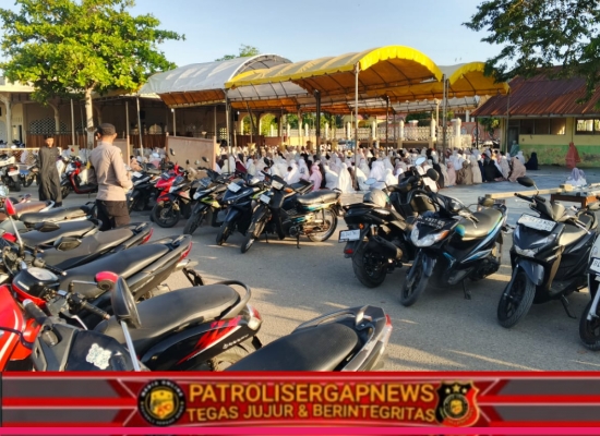 Shalat Idul Fitri di Masjid Mideun Syuhada Berlangsung Khidmat, Polsek Syamtalira Bayu Pastikan Keamanan Jamaah