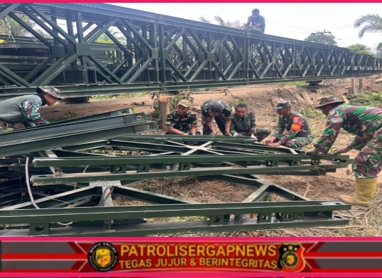 Progres Jembatan Bailey Kodam IM Capai 53,4 Persen, 39 Unit Sudah Dimanfaatkan Warga