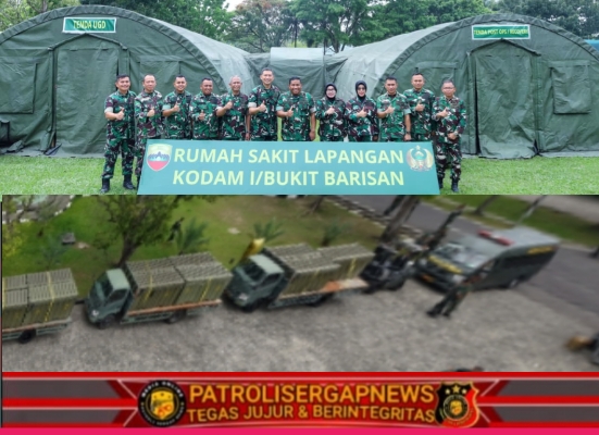 Pangdam I/BB Tinjau Simulasi Gelar Rumah Sakit Lapangan di Makodam I/BB