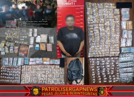 Polda Jateng Ringkus Pengedar Obat Keras di Pekalongan, Ribuan Pil Daftar G Disita