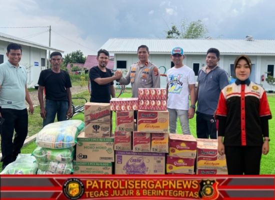 Polres Lhokseumawe Salurkan Bantuan untuk Penyintas Banjir di Sawang, Warga Sampaikan Apresiasi