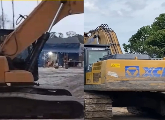 Diduga Aktivitas Ilegal Mining Marak di TPA Tehang, Tiga Excavator Ditemukan Beroperasi