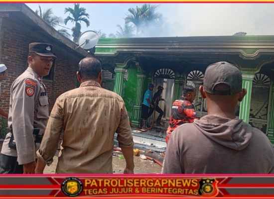 Polisi Gerak Cepat Datangi Lokasi Kebakaran, Rumah Warga di Syamtalira Bayu Ludes Terbakar