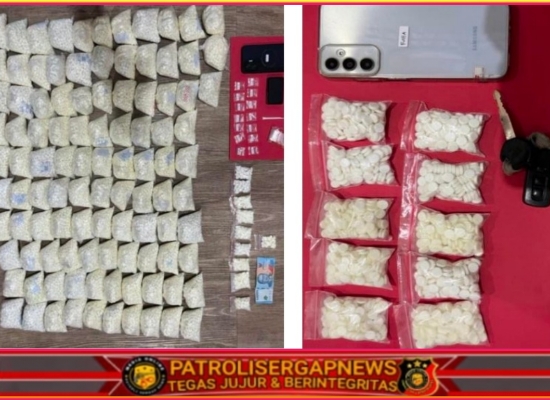 Kepolisian Polres Pasuruan Ungkap Gudang Pil Double L di Sukorejo