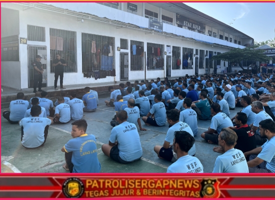 Jaga Lapas Tetap Kondusif, Kalapas dan Ka KPLP Beri Pengarahan tentang Ketertiban