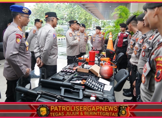Wujud Kesiapan Jaga Harkamtibmas, Baharkam Polri Cek Kesiapan Berbagai Peralatan Di Polda Jateng
