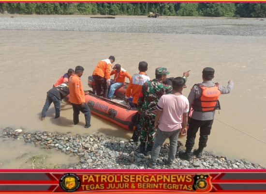 Pria Asal Bireuen Hanyut di Sungai Krueng Kila, Polres Nagan Raya dan Tim Gabungan Lakukan Pencarian Intensif