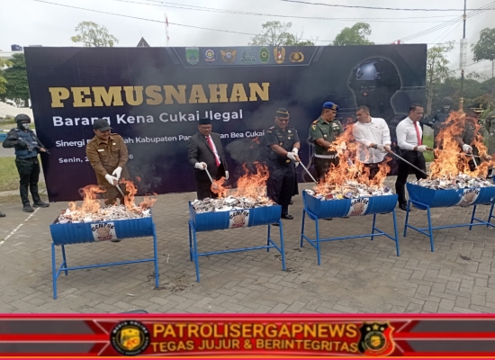 Sinergi Pemkab Pasuruan dan Bea Cukai Musnahkan Jutaan Rokok Ilegal, Tegaskan Komitmen cek Lawan Peredaran BKC Ilegal
