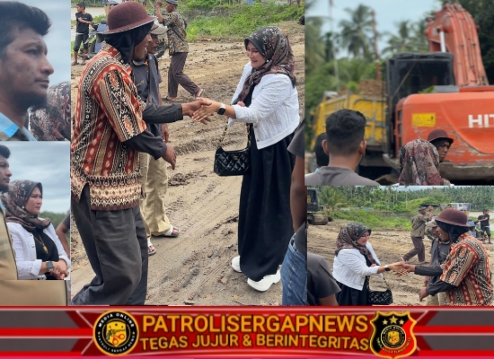 Adnen Nurdin Bantu Perbaiki Jalan Longsor di Juli Paya Cut-Simpang Mulia