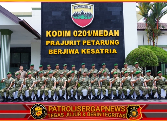 Pangdam I/BB Kunjungi Kodim 0201/Medan, Tekankan Prajurit Bantu Kesulitan Rakyat