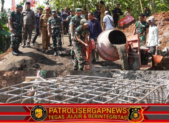Pangdam V/Brawijaya Tinjau Pembangunan Jembatan Garuda Perintis di Sumenep