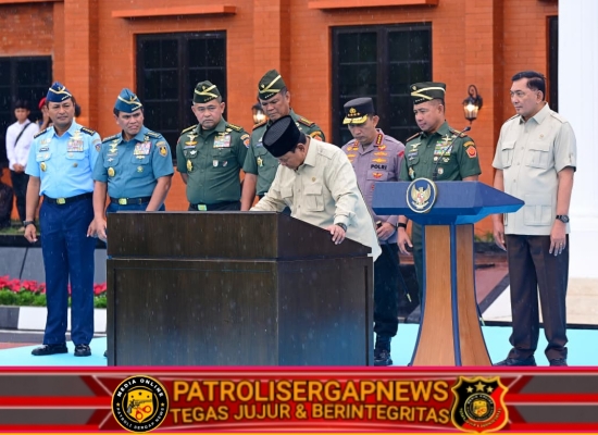 Kasad Hadiri Taklimat Presiden RI kepada 1.095 Pasis TNI-Polri di Seskoad