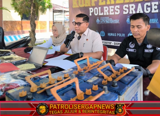 Panjat Pagar Kantor DLH, Pencuri 4 Accu Truk Sampah Dibekuk Satreskrim Polres Sragen