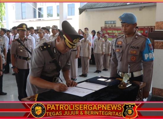 Sertijab Pejabat Utama Polres Demak, Kapolres Minta Antisipasi Gangguan Kamtibmas Sejak Dini
