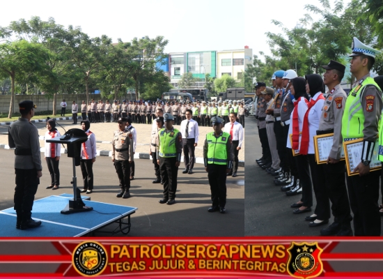 500 Personel Ikuti Upacara Apel Penghargaan di Polres Metro Tangerang Kota