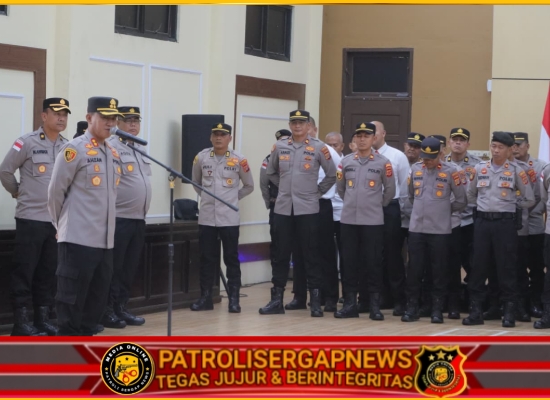 Kapolres Lhokseumawe Ingatkan Personel Jauhi Judi Online dan Narkoba Saat Apel Pagi