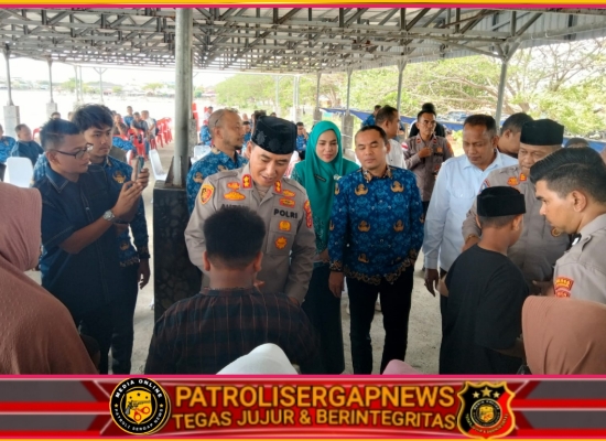 Kapolres Lhokseumawe Hadiri Khanduri Waduk Pusong dan Santuni Anak Yatim di Kawasan yang Kini Lebih Asri