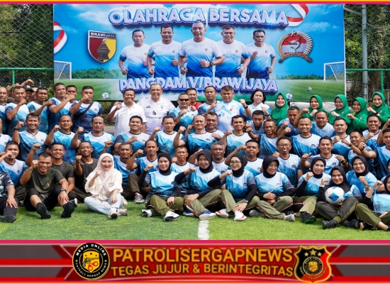 Penguatan Soliditas Prajurit, Pangdam V/Brawijaya Hadiri Olahraga Bersama di Lapangan 84jay