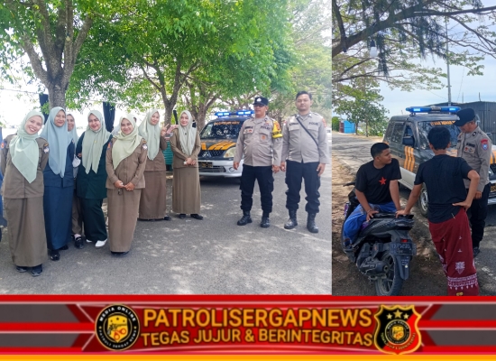 Menjelang Shalat Jumat, Polsek Banda Sakti Patroli Antisipasi Balap Liar di Seputaran Waduk