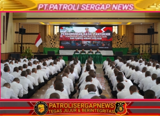 Pengumuman Caba PK TNI AD Gelombang II TA 2026, Kodam XVIII/Kasuari : Tegaskan Seleksi Transparan dan Berkualitas