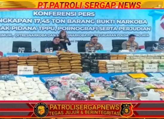 Patrolisergapnews.com… 40 Juta Butir Tramadol dan Obatan Ilegal Berhasil di Cegah Polisi Saat Hendak Diedarkan