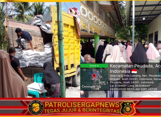 Perkuat Ketahanan Pangan, Bulog Lhokseumawe Salurkan 111 Ton Beras dan Minyak Goreng di Peudada Bireuen